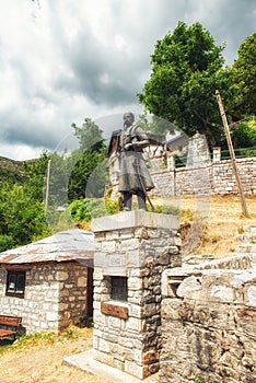 Georgi Pulevski Statue, Galicnik, Mavrovo, Macedonia photo
